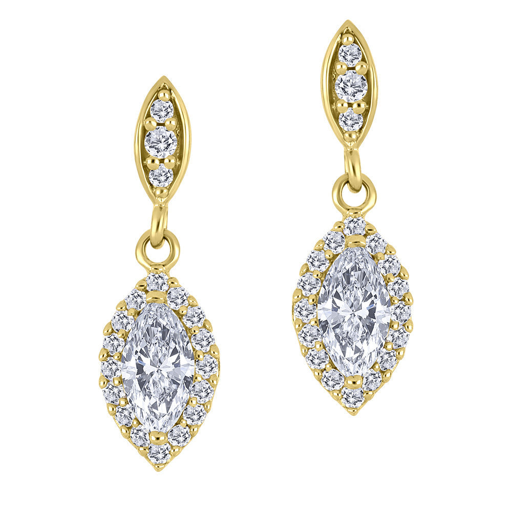 Golden Tree Jewellers 10K yellow gold lab-grown diamond earrings style LGG123E/50