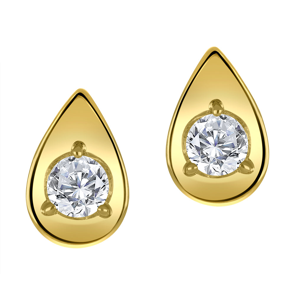Golden Tree Jewellers 10K yellow gold lab-grown diamond stud earrings style LGG172E/00