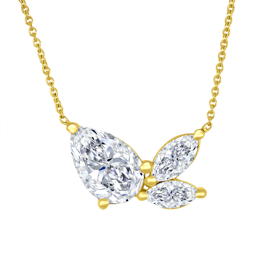 Lab-grown diamond necklace in 10K yellow gold – LGG240/P