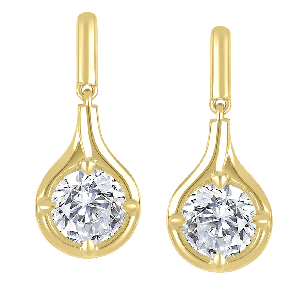 Lab-grown diamond earrings in 10K yellow gold – LGG403E200