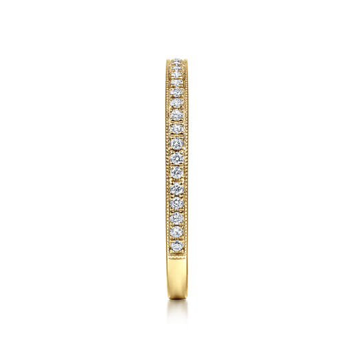 Gabriel & Co. 14K Yellow Gold Pave Diamond Eternity Stackable Ring LR4862Y45JJ