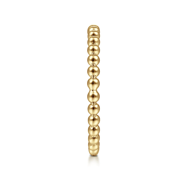 Gabriel & Co. 14K Yellow Gold Beaded Stackable Bujukan Ring — side detail — LR51172Y4JJJ