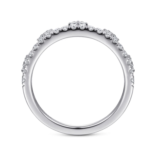 Gabriel & Co. 14K White Gold Diamond Crown Ring LR51540W45JJ