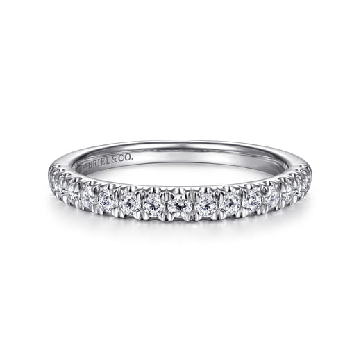 Gabriel & Co. 14K White Gold Diamond Stackable Band LR51760W45JJ