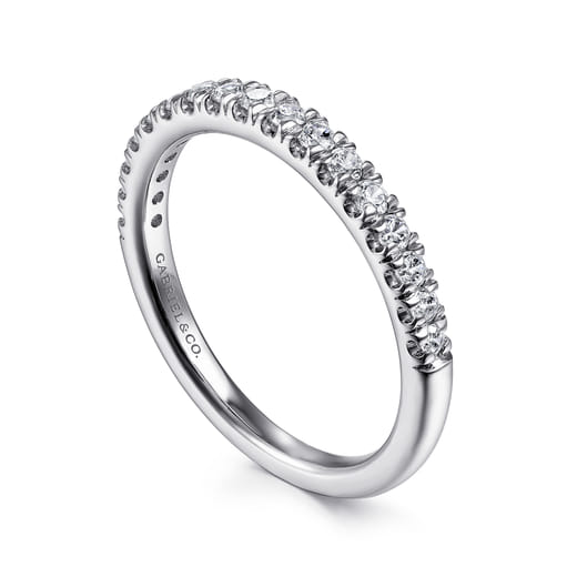 Gabriel & Co. 14K White Gold Diamond Stackable Band LR51760W45JJ