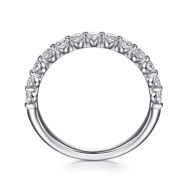 Gabriel & Co. 14K White Gold Diamond Stackable Ring — profile view — LR51935W45JJ