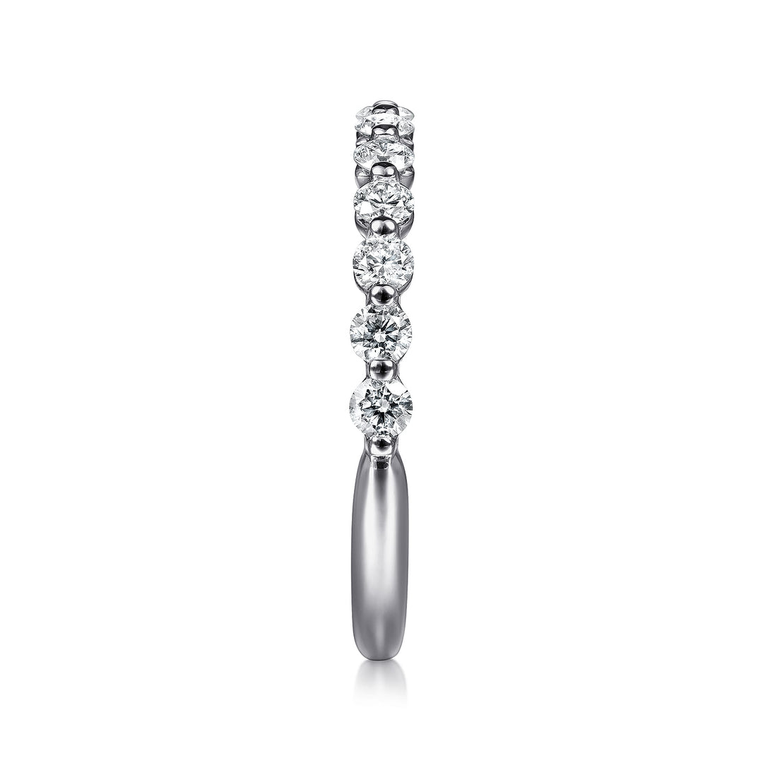 Gabriel & Co. 14K White Gold Diamond Stackable Ring — side detail — LR51935W45JJ