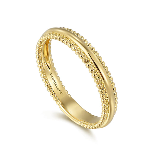 Gabriel & Co. 14K Yellow Gold Bujukan Stackable Ring LR52510Y4JJJ