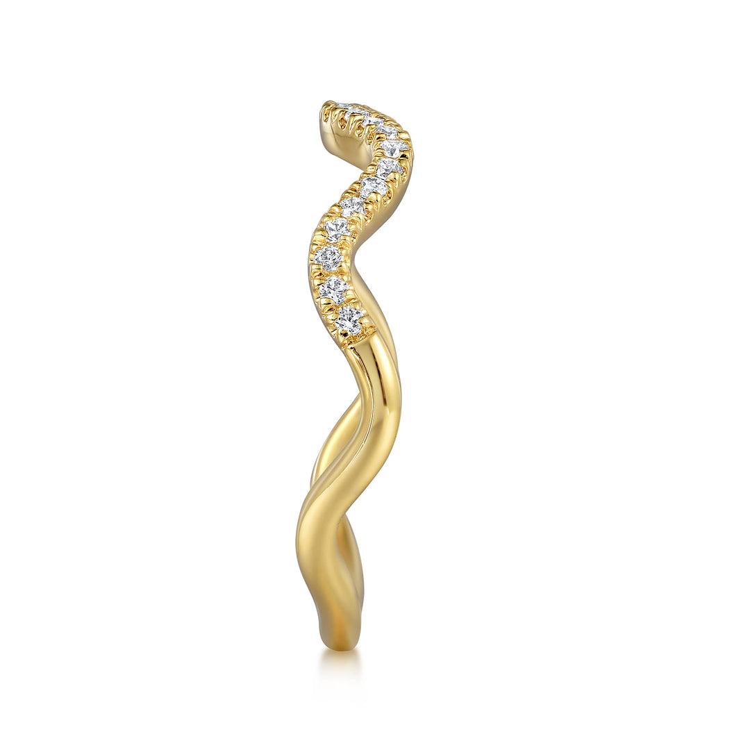 Gabriel & Co. 14K Yellow Gold Diamond Stackable Ring — side detail — LR52512Y45JJ