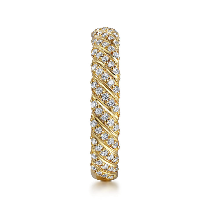 Gabriel & Co. 14K Yellow Gold Diamond Rope Stackable Ring — side detail — LR52538Y45JJ