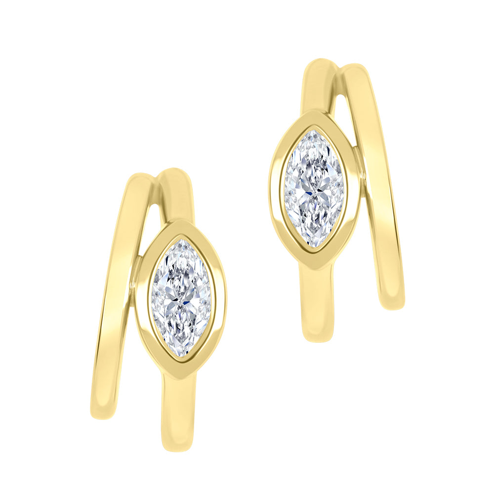 Lab-grown diamond earrings in 10K yellow gold – LXG230E/50