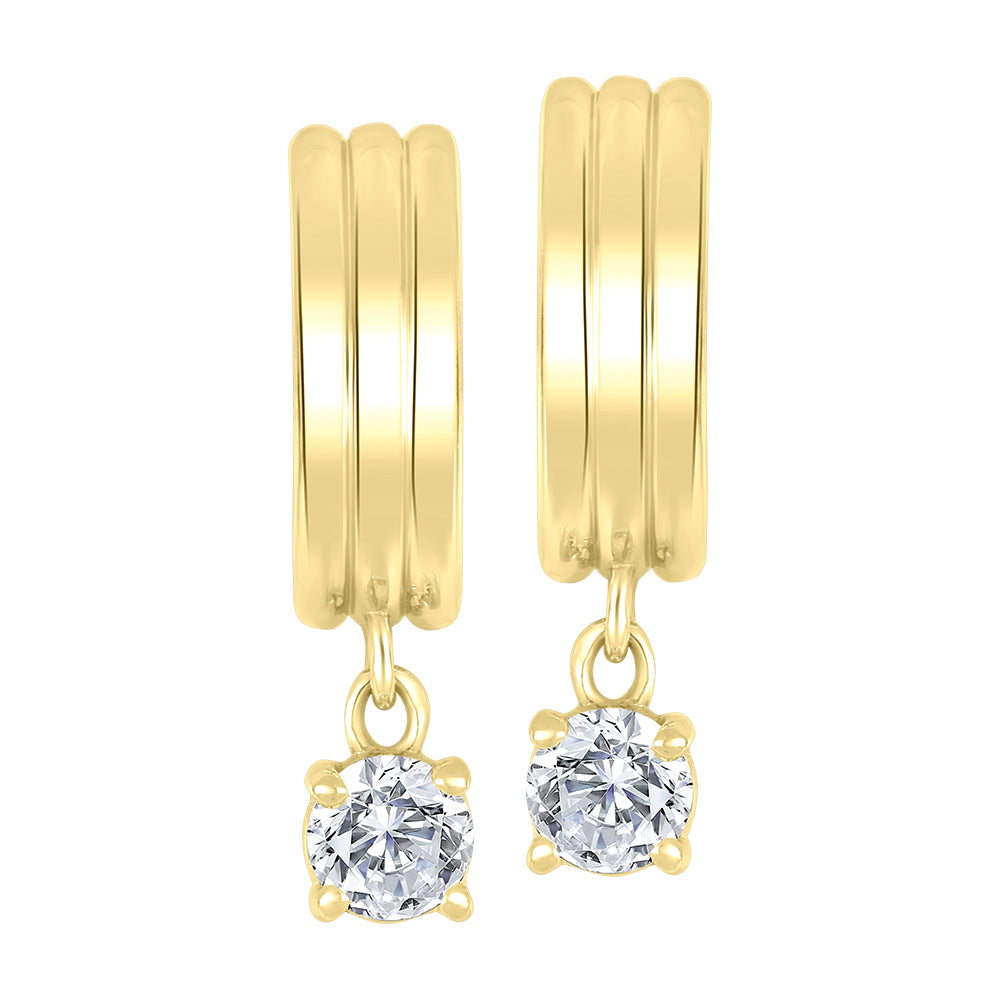 Lab-grown diamond earrings in 10K yellow gold – LXG245E/40