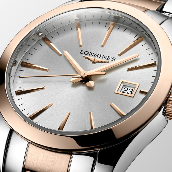 Longines Conquest Classic 29 mm L2.286.3.72.7 dial detail