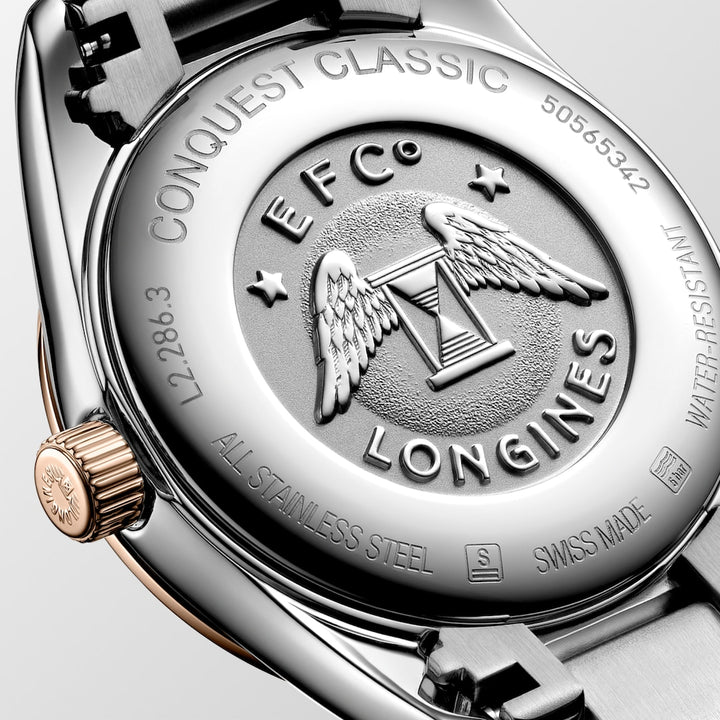 Longines Conquest Classic 29 mm L2.286.3.72.7 solid case back