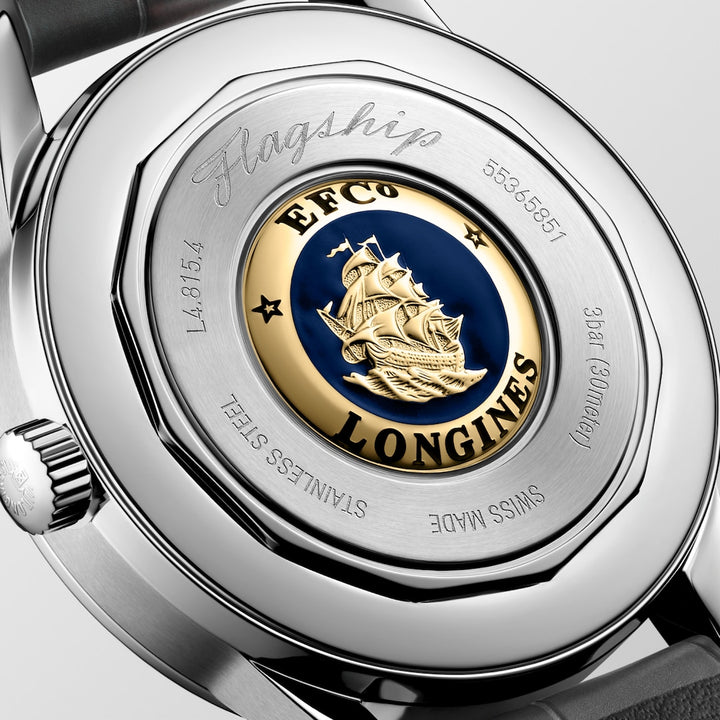 Longines Flagship Heritage Moonphase 38.5 mm L4.815.4.52.2 solid case back
