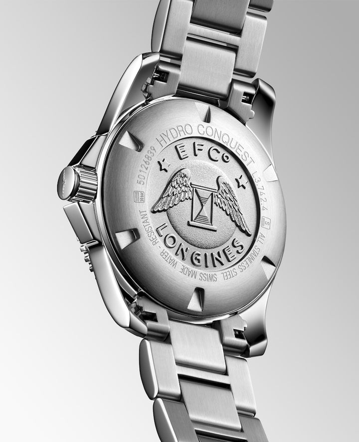 Longines Hydroconquest 41 mm  L3.742.4.96.6 solid case back