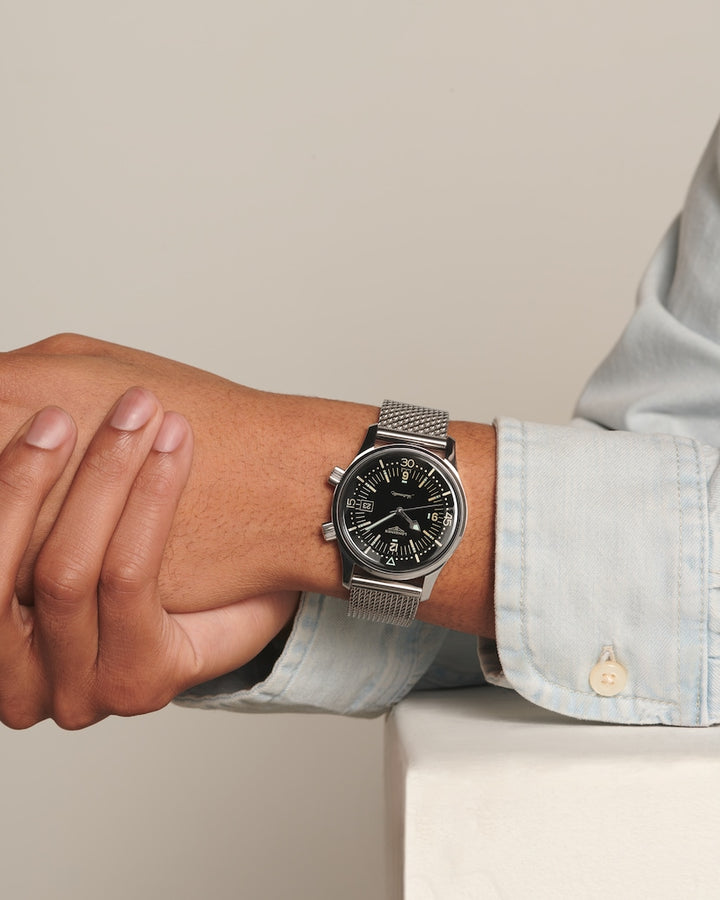 Longines Legend Diver Heritage 42 mm L3.774.4.50.6 wrist 2