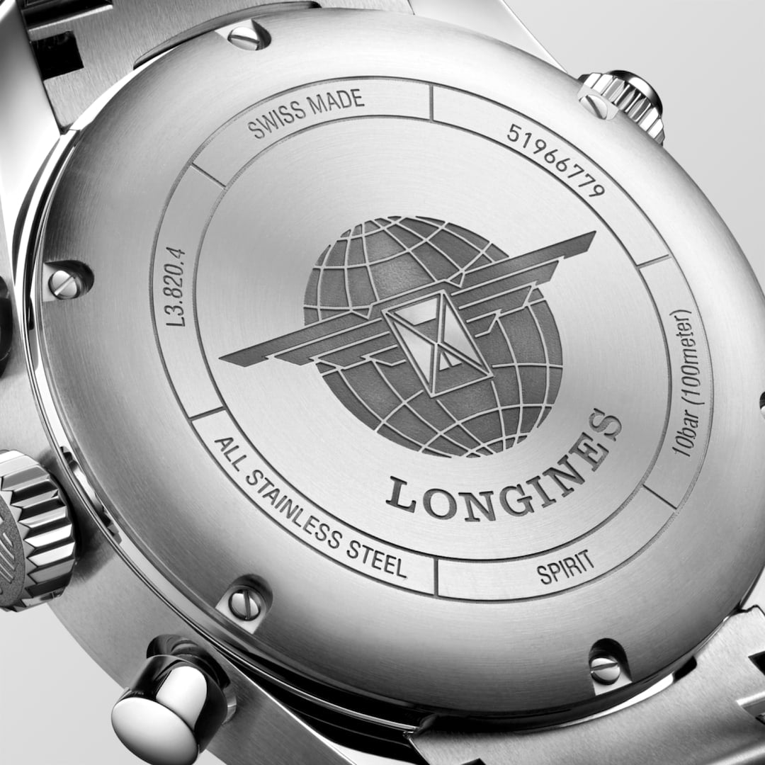 Longines Spirit Chronograph 42 mm L3.820.4.93.6 solid case back