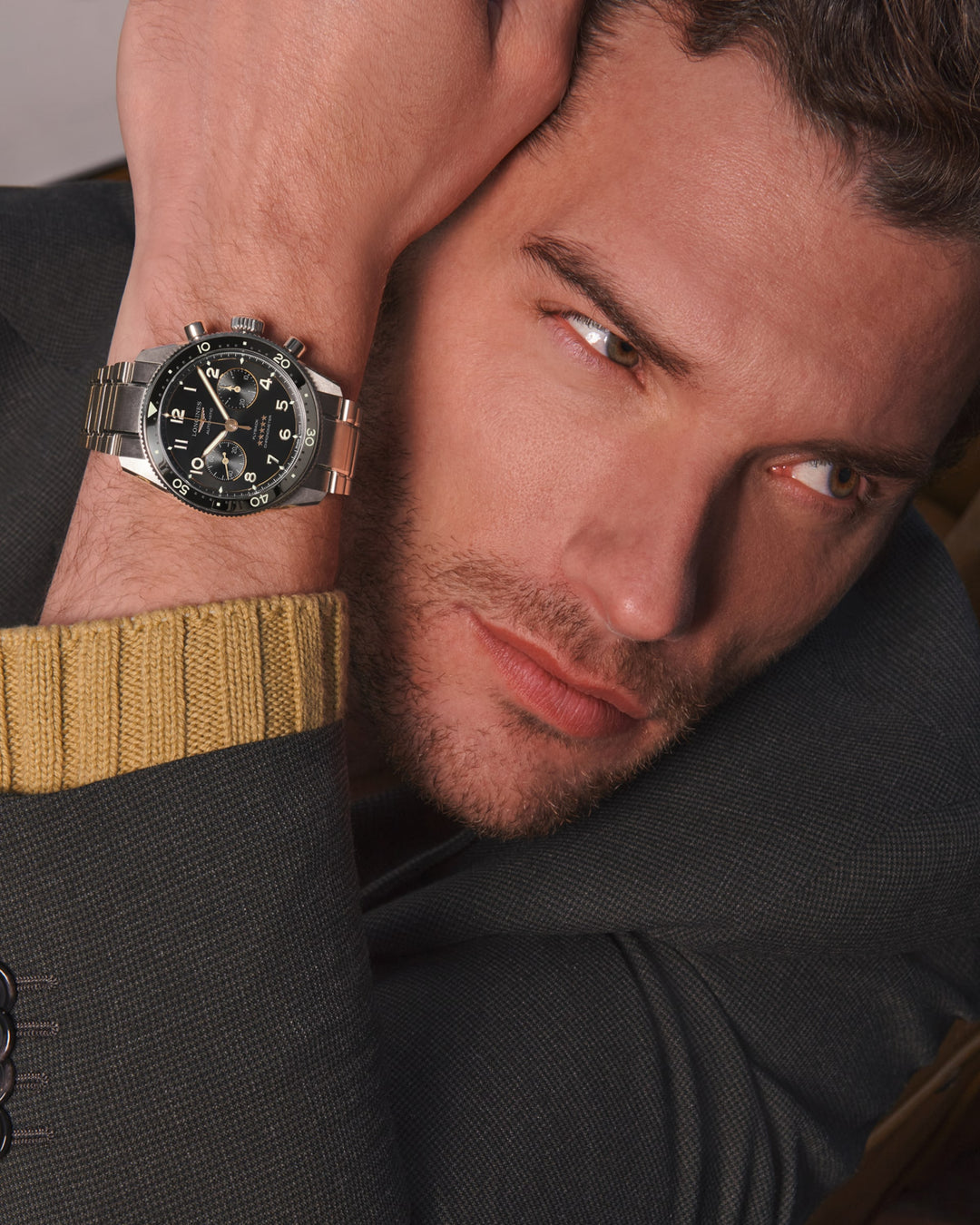 Longines Spirit Flyback 42 mm L3.821.4.53.6 wrist 2