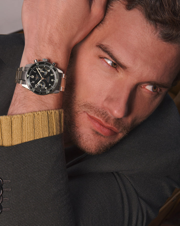 Longines Spirit Flyback 42 mm L3.821.4.53.6 wrist 2