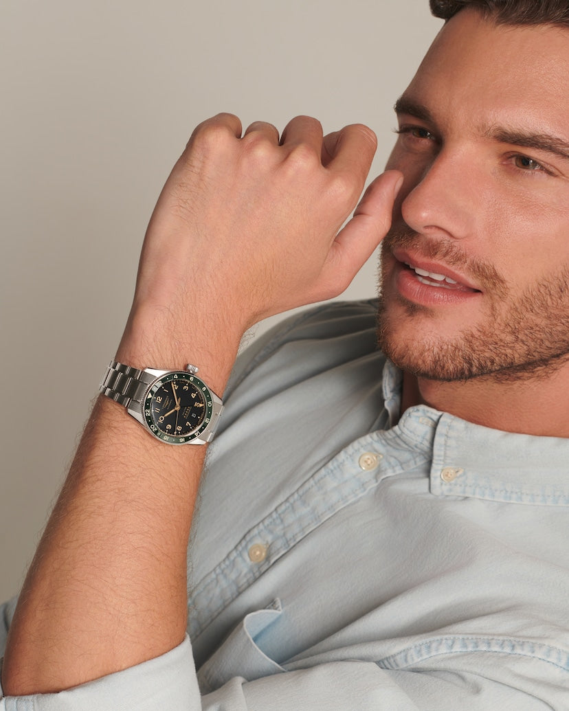 Longines Spirit Zulu Time 39 mm L3.802.4.63.6 wrist 2