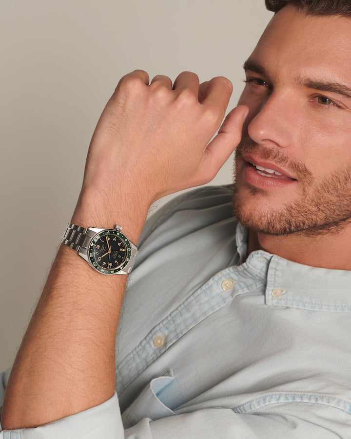 Longines Spirit Zulu Time 39 mm L3.802.4.63.6 wrist 2