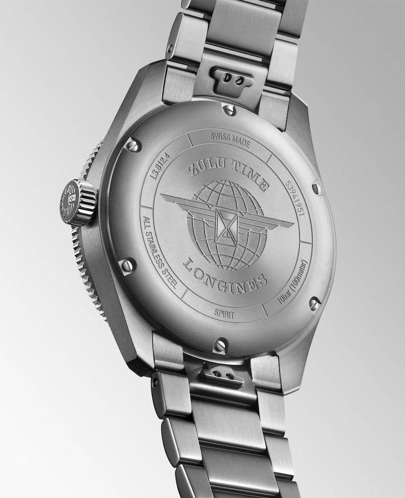 Longines Spirit Zulu Time 42 mm L3.812.4.63.6 solid case back