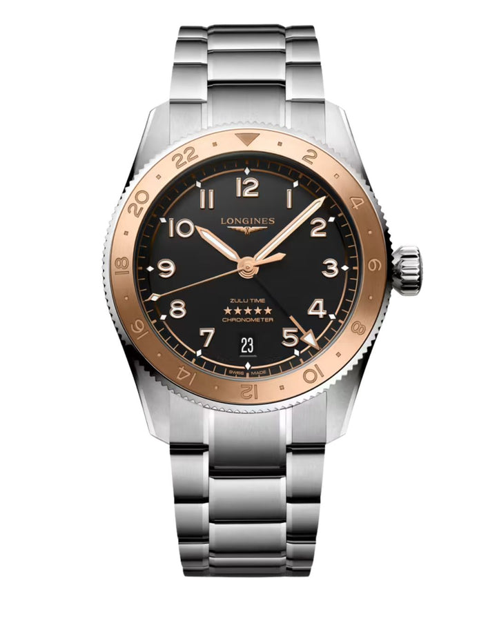 Longines Spirit Zulu Time GMT Time 1925 39 mm L3.803.5.53.6