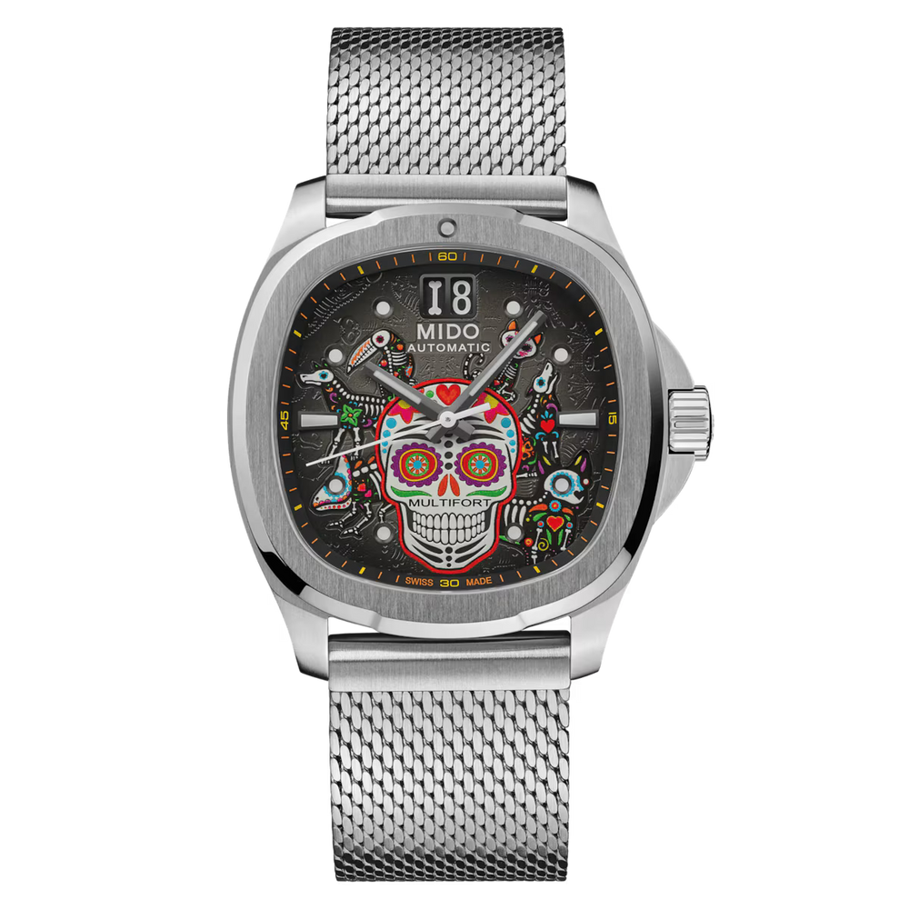 Mido Multifort TV Big Date Alebrijes M049.526.11.081.02 strap set