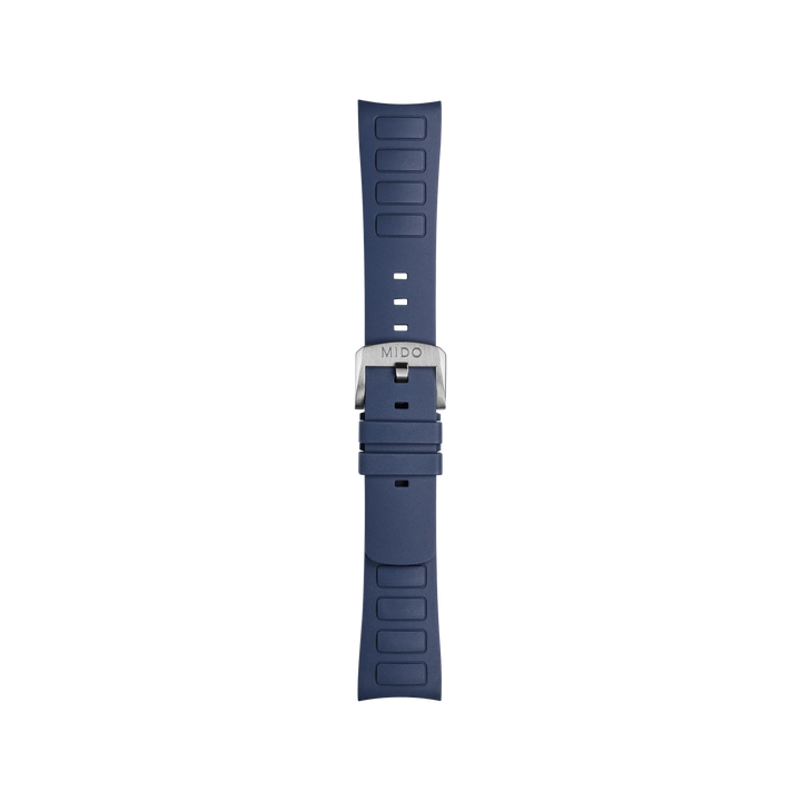 Mido Multifort TV Big Date Blue Rubber Strap 22mm M852.018.728