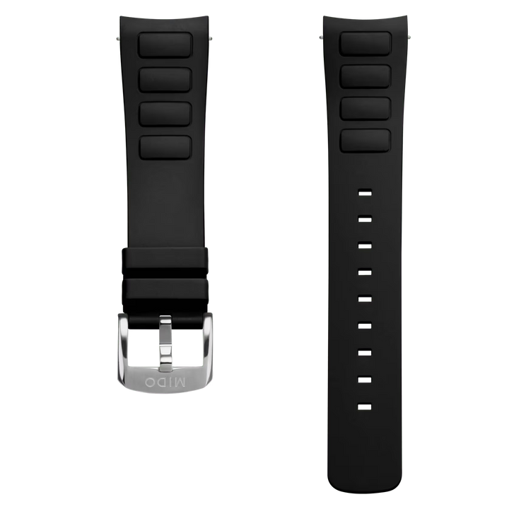 Mido Multifort TV Big Date Black Rubber Strap 22mm M852.018.741