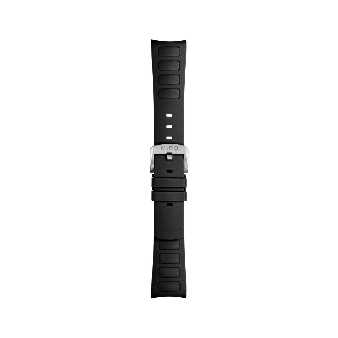 Mido Multifort TV Big Date Black Rubber Strap 22mm M852.018.741