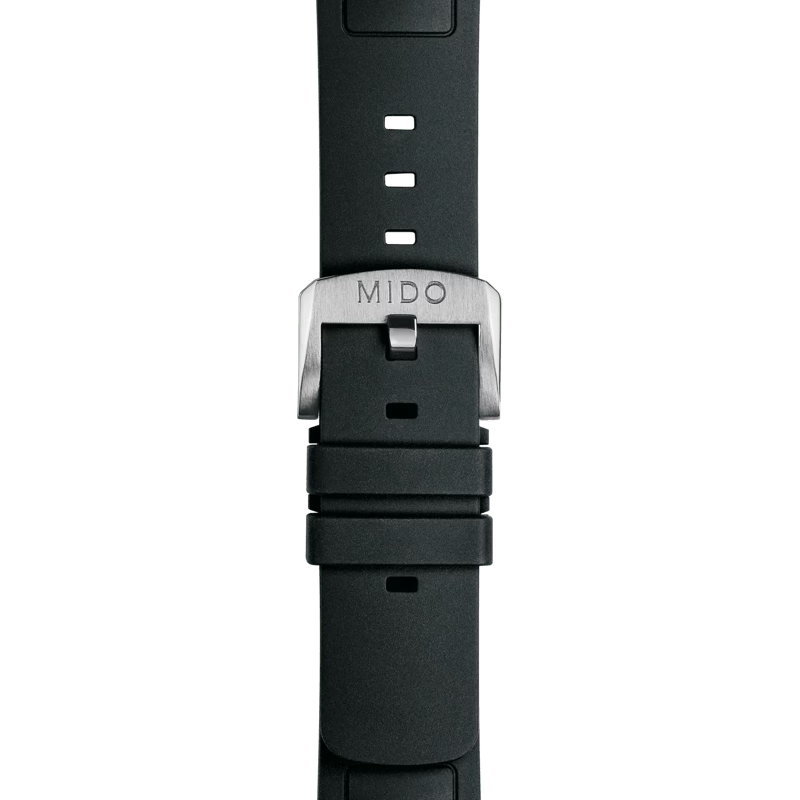 Mido Multifort TV Big Date Black Rubber Strap 22mm M852.018.741