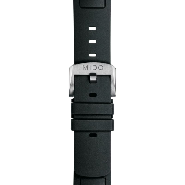 Mido Multifort TV Big Date Black Rubber Strap 22mm M852.018.741