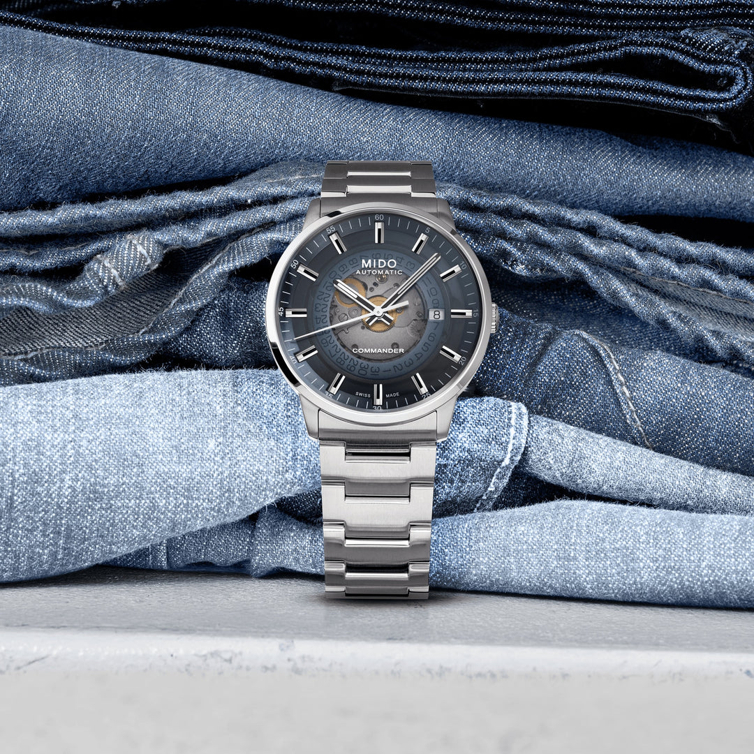 MIDO Commander Gradient 40 mm M021.407.11.411.01 amb