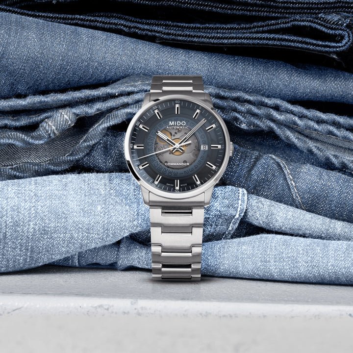 MIDO Commander Gradient 40 mm M021.407.11.411.01 amb