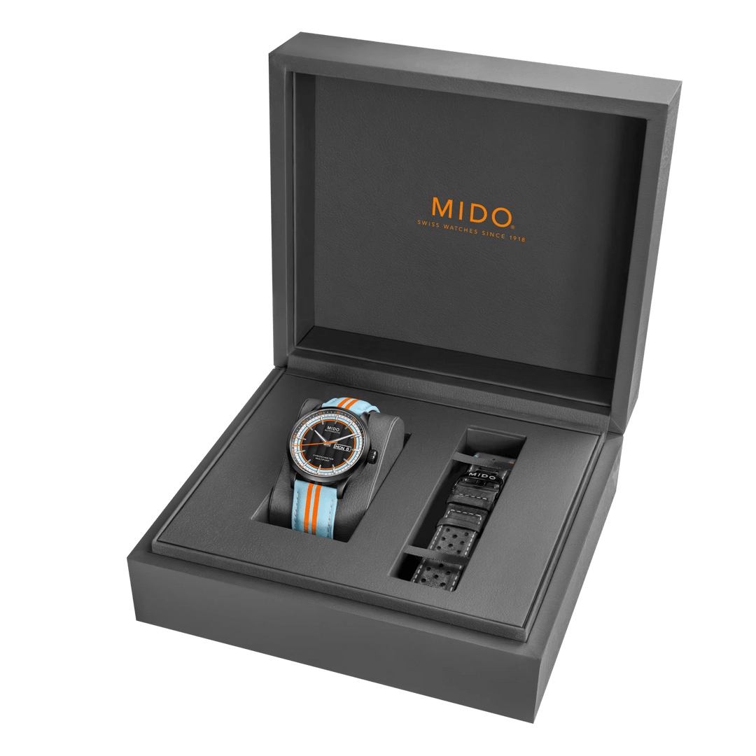 MIDO Multifort Chronometer 1 Racer 42 mm M038.431.36.051.00 box