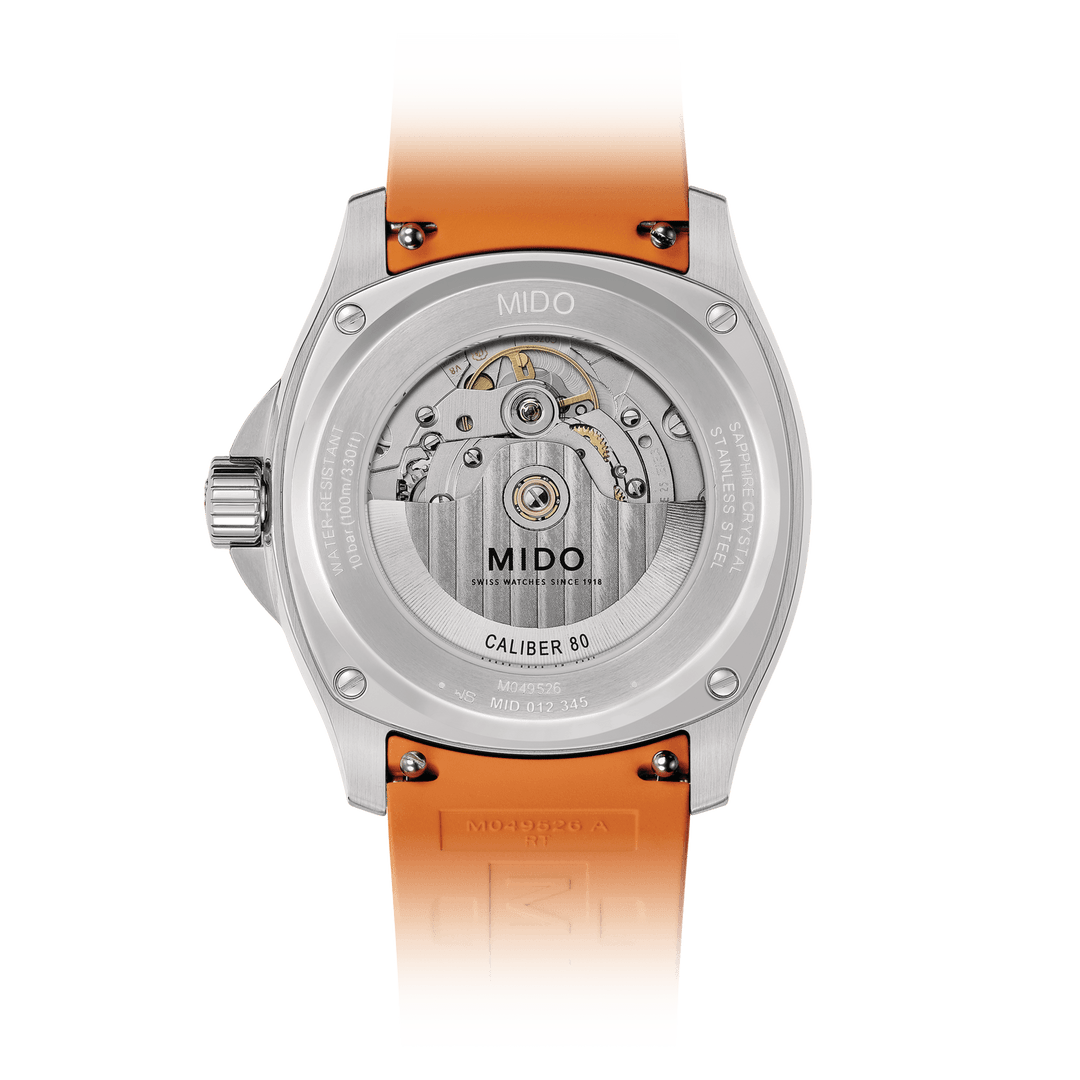 MIDO Multifort TV Big Date 39.2 mm x 40mm M049.526.17.081.00 Open Case back