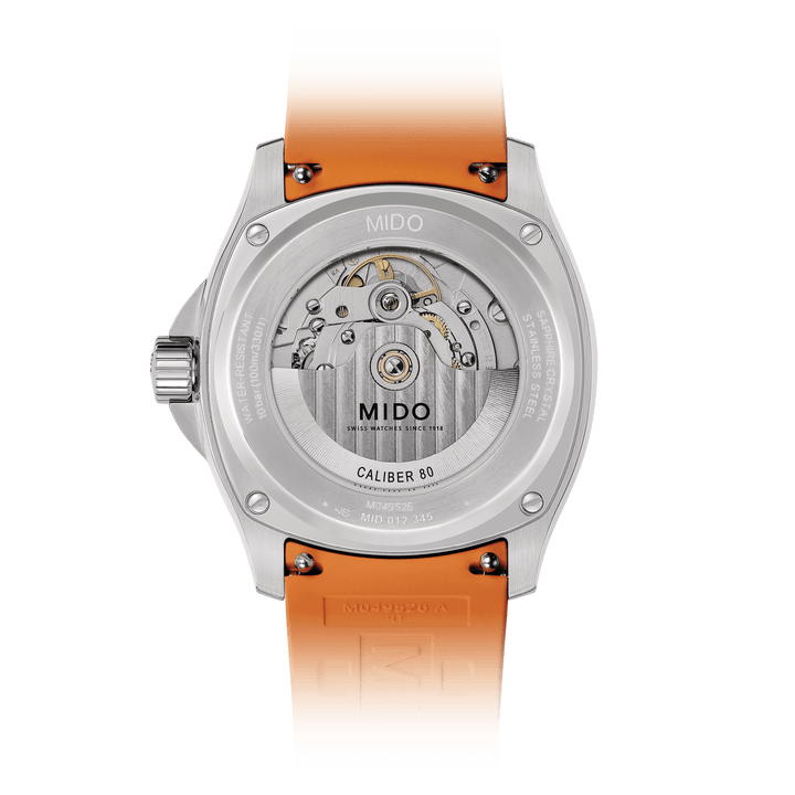 MIDO Multifort TV Big Date 39.2 mm x 40mm M049.526.17.081.00 Open Case back