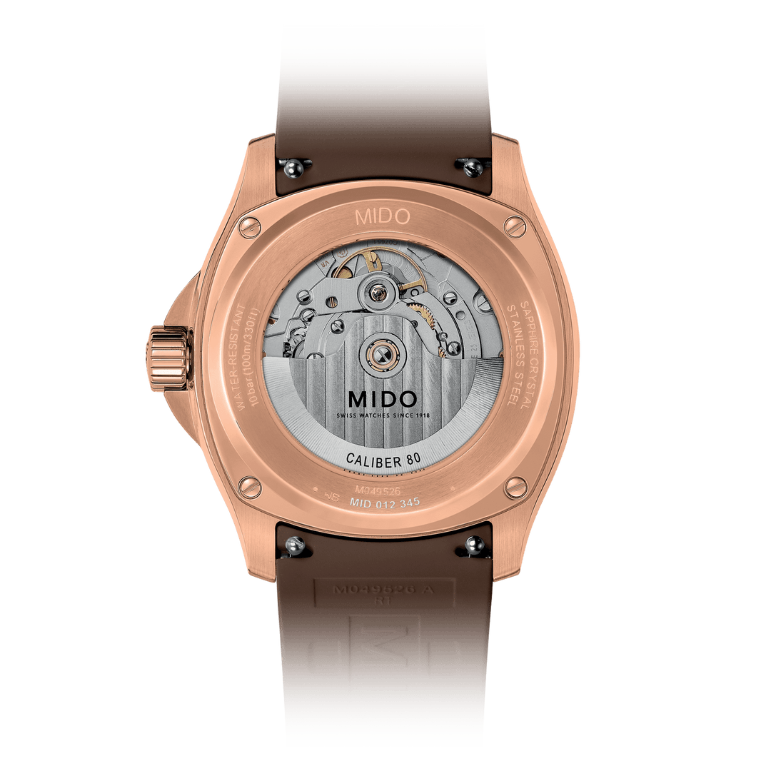 MIDO Multifort TV Big Date 39.2 mm x 40mm M049.526.37.291.00 Open Case Back