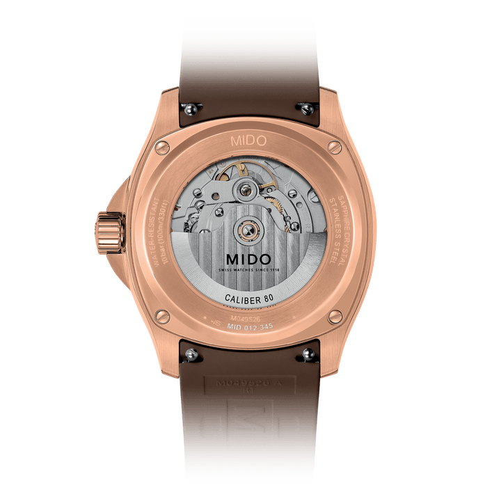 MIDO Multifort TV Big Date 39.2 mm x 40mm M049.526.37.291.00 Open Case Back