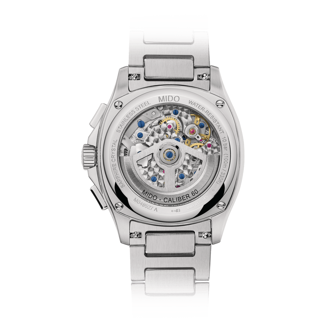 MIDO Multifort TV Chronograph 41.2 x 42mm M049.527.11.081.00 Open Case Back