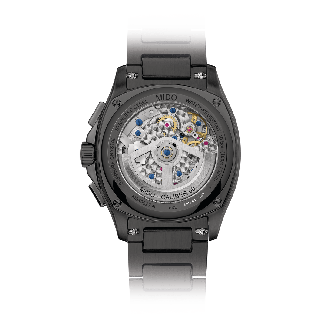 MIDO Multifort TV Chronograph 41.2 x 42mm Special Edition M049.527.33.081.00 Open Case Back