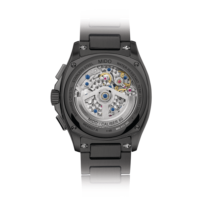 MIDO Multifort TV Chronograph 41.2 x 42mm Special Edition M049.527.33.081.00 Open Case Back