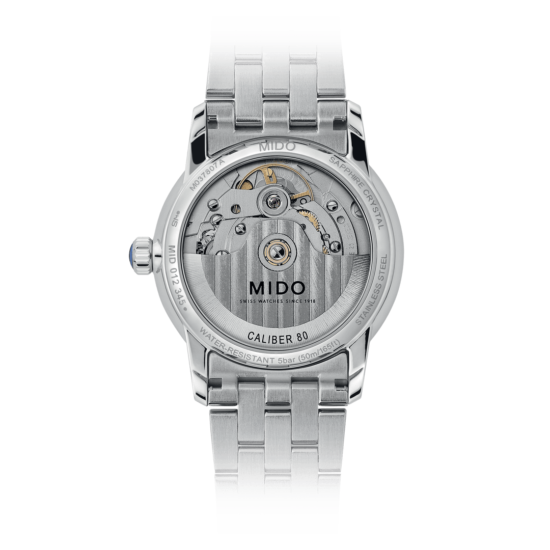 Mido Baroncelli Lady Necklace 33 mm M037.807.11.031.00 Open Case Back