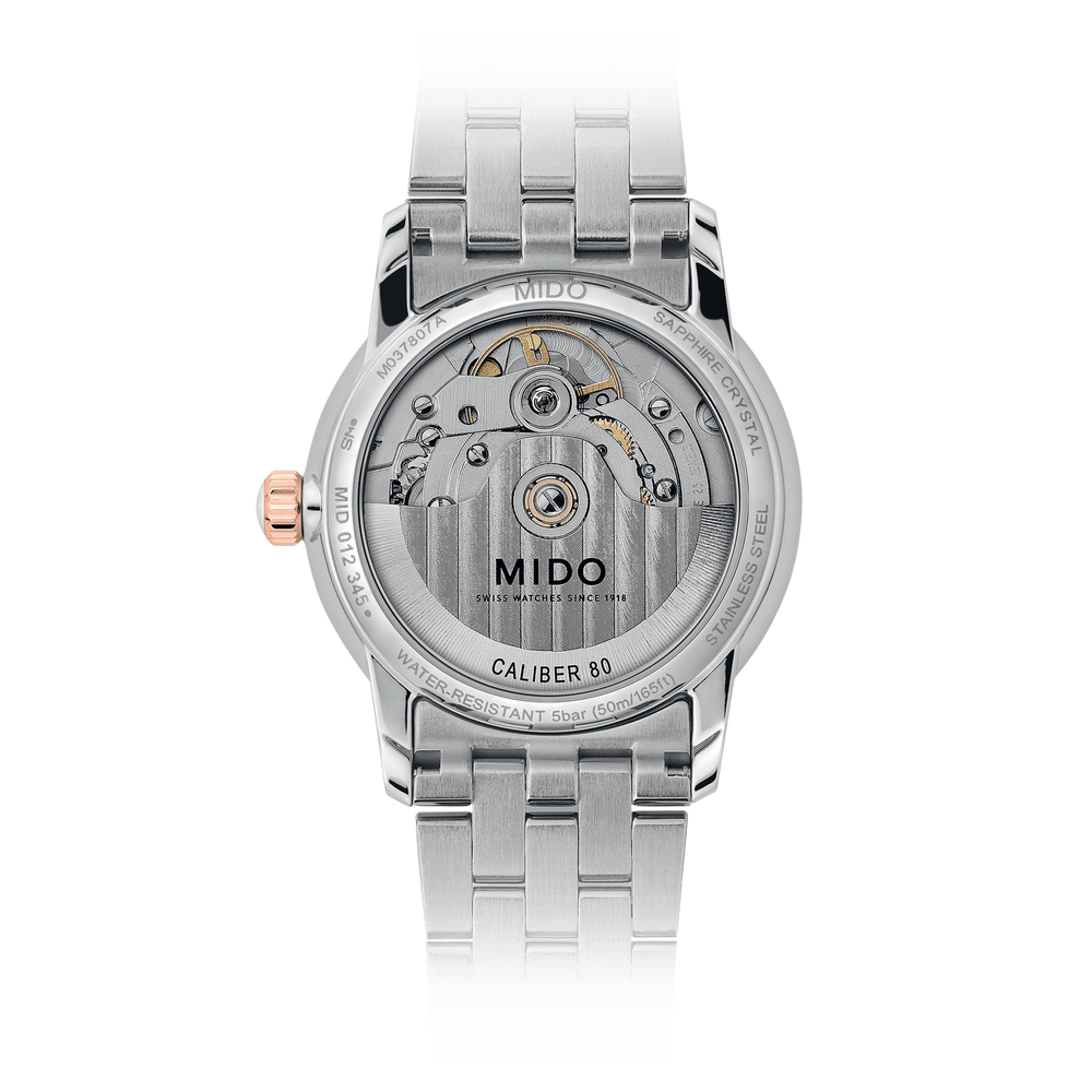 Mido Baroncelli Lady Necklace 33 mm M037.807.22.031.00 Open Case Back