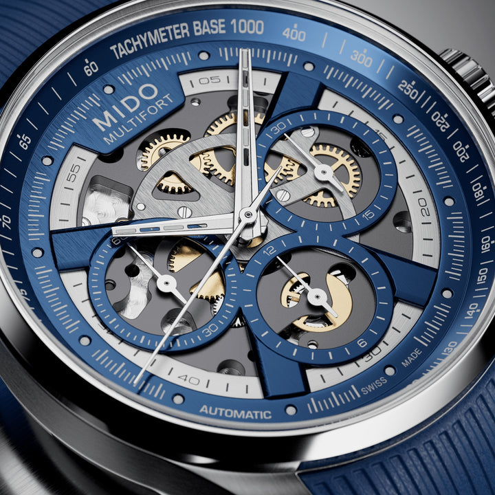 Mido Multifort Skeleton Chronograph 43 mm M038.662.17.040.00 amb 3
