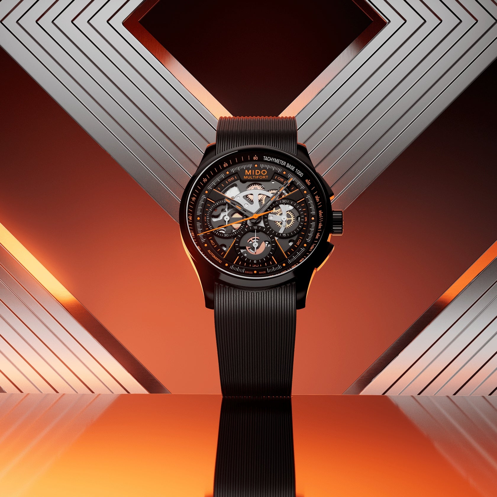 Mido Multifort Skeleton Chronograph 43 mm M038.662.37.050.00