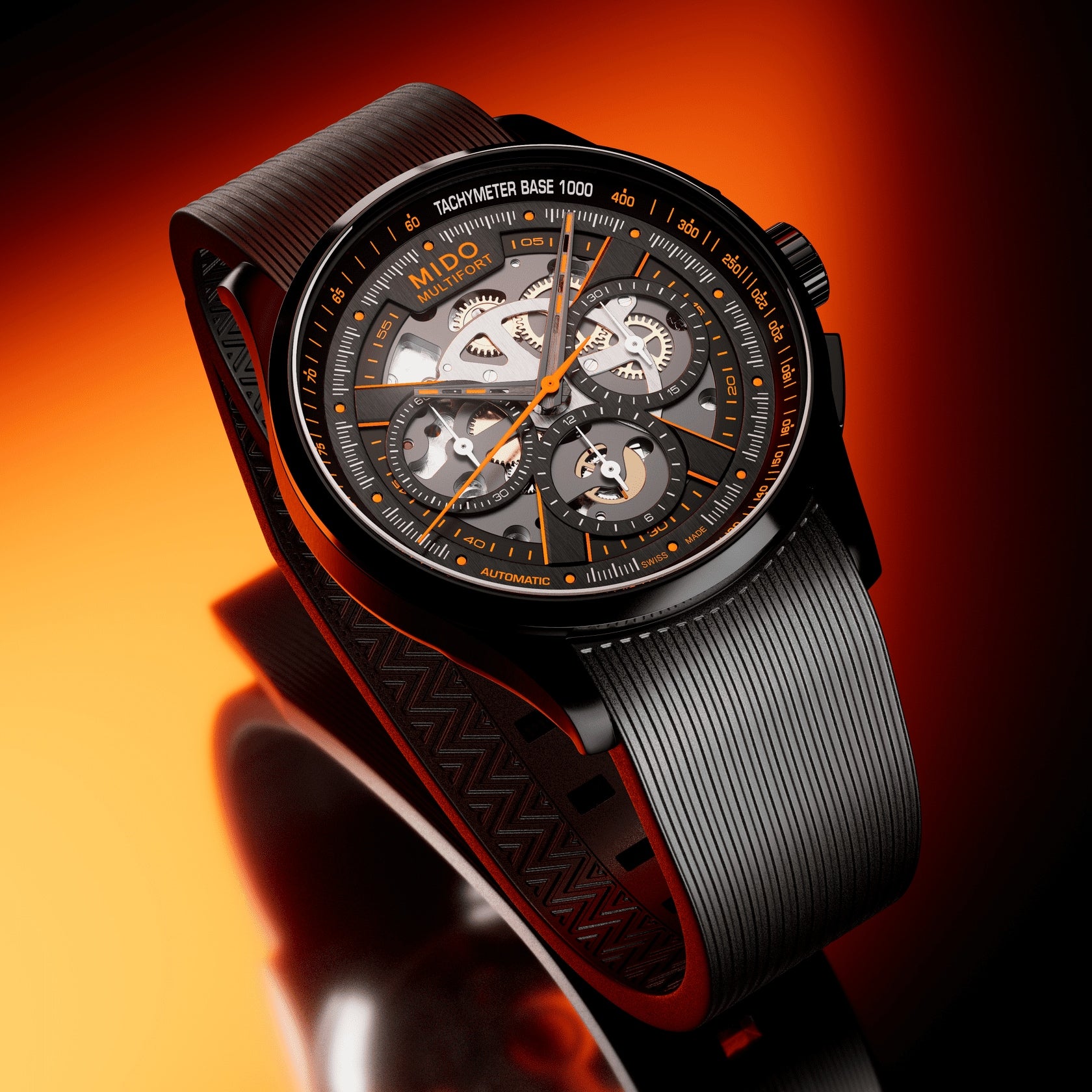 Mido Multifort Skeleton Chronograph 43 mm M038.662.37.050.00