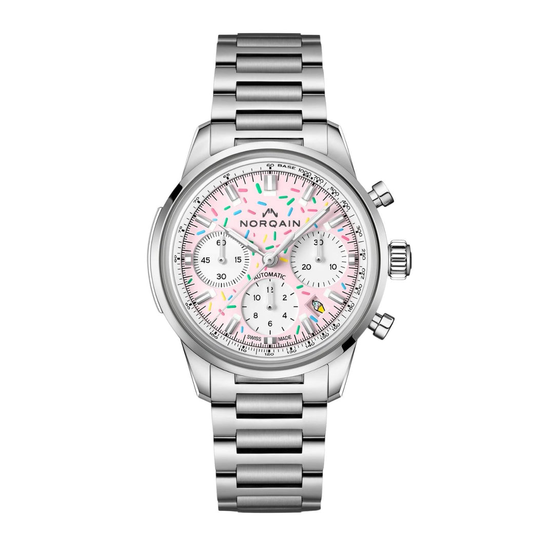 NORQAIN Freedom Chrono Enjoy Life "Sprinkles" Strawberry N2201.19S04.K01.S01 front